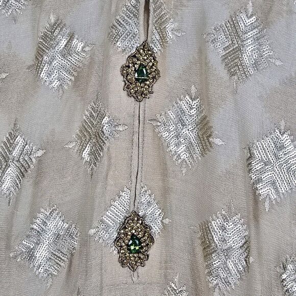 Agha Noor Kurta Indian Pakistan Traditional Ethnic Dress Kurta Medium Embroidery - Picture 4 of 10